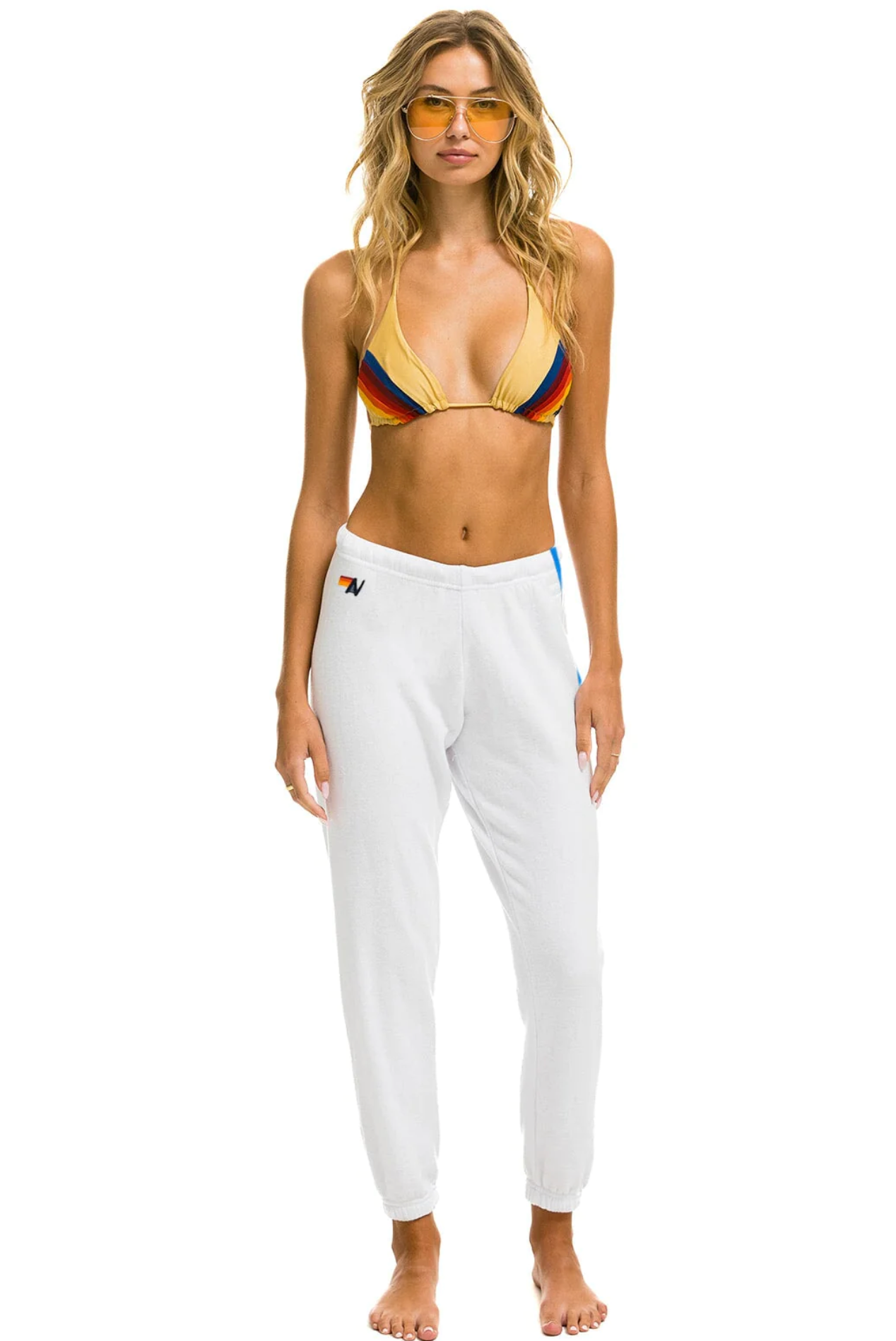 Sweats with rainbow stripes sale