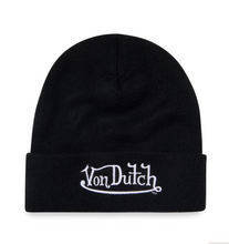 Load image into Gallery viewer, VON DUTCH BLACK LOGO BEANIE