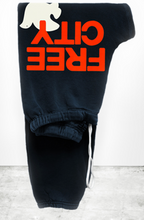 Load image into Gallery viewer, FREE CITY Large Sweatpants in SQUIDS INK ELECTRIC