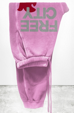 Load image into Gallery viewer, FREECITYLARGE SUNFADES pocket UNISEX sweatpant - PINKLIPS