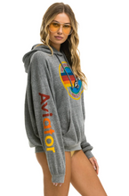 Load image into Gallery viewer, AVIATOR NATION UNISEX RELAXED PULLOVER HOODIE IN HEATHER GREY