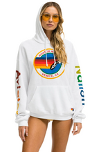 Load image into Gallery viewer, AVIATOR NATION UNISEX RELAXED PULLOVER HOODIE IN WHITE