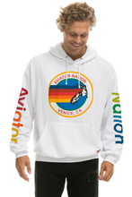 Load image into Gallery viewer, AVIATOR NATION UNISEX RELAXED PULLOVER HOODIE IN WHITE