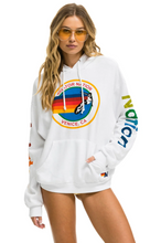 Load image into Gallery viewer, AVIATOR NATION UNISEX RELAXED PULLOVER HOODIE IN WHITE