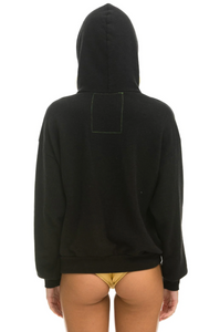 AVIATOR NATION MADE IN CALIFORNIA UNISEX RELAXED PULLOVER HOODIE - BLACK