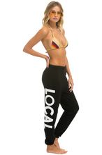 Load image into Gallery viewer, AVIATOR NATION LOCALS ONLY SWEATPANTS - BLACK