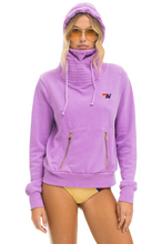 Load image into Gallery viewer, Aviator Nation NINJA PULLOVER UNISEX HOODIE - NEON PURPLE