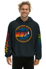 Load image into Gallery viewer, AVIATOR NATION UNISEX RELAXED PULLOVER HOODIE IN CHARCOAL