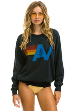 Load image into Gallery viewer, Aviator Nation Logo Unisex Crew Sweatshirt in Charcoal