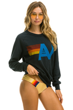 Load image into Gallery viewer, Aviator Nation Logo Unisex Crew Sweatshirt in Charcoal