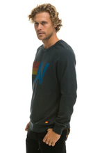 Load image into Gallery viewer, Aviator Nation Logo Unisex Crew Sweatshirt in Charcoal