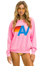 Load image into Gallery viewer, AVIATOR NATION LOGO SWEATSHIRT - NEON PINK