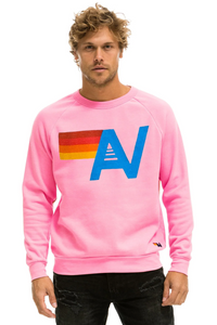 AVIATOR NATION LOGO SWEATSHIRT - NEON PINK