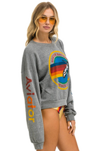 Load image into Gallery viewer, AVIATOR NATION RELAXED CREW UNISEX SWEATSHIRT - HEATHER GREY