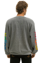 Load image into Gallery viewer, AVIATOR NATION RELAXED CREW UNISEX SWEATSHIRT - HEATHER GREY