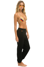 Load image into Gallery viewer, AVIATOR NATION NO WAR SWEATPANTS - BLACK