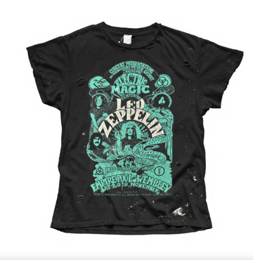 MadeWorn LED ZEPPELIN ELECTRIC MAGIC Unisex Tee in COAL