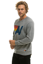 Load image into Gallery viewer, AVIATOR NATION UNISEX LOGO SWEATSHIRT -HEATHER GREY
