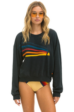 Load image into Gallery viewer, AVIATOR NATION DAYDREAM UNISEX RELAXED CREW SWEATSHIRT - CHARCOAL