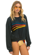 Load image into Gallery viewer, AVIATOR NATION DAYDREAM UNISEX RELAXED CREW SWEATSHIRT - CHARCOAL