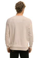 Load image into Gallery viewer, Aviator Nation Bolt Crew Sweatshirt in SAND/BLUE