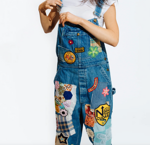 RILEY VINTAGE ECLECTIC OVERALLS custom ships in 2 weeks