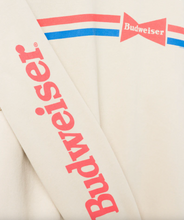 Load image into Gallery viewer, JUNK FOOD CLOTHING UNISEX BUDWEISER STRIPED FLEA MARKET FLEECE IN SAND