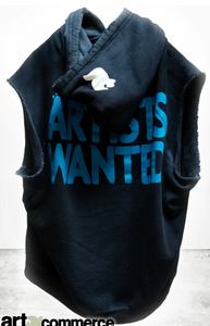 FREE CITY ARTISTSWANTED CUTOFF SUPERYUMM BIGGY hoodie - superblack