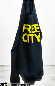 FREE CITY SUPERYUMM BIGGIE RAGLAN IN SUPERBLACK