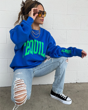 Load image into Gallery viewer, House Of LuLu Tequila Always Sweatshirt - Blue