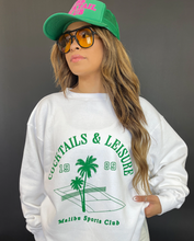 Load image into Gallery viewer, House Of LuLu Cocktails &amp; Leisure Sweatshirt-WHITE