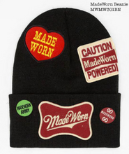 Load image into Gallery viewer, MADEWORN ARMY BEANIE IN BLACK