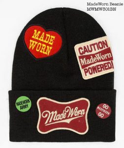 MADEWORN ARMY BEANIE IN BLACK