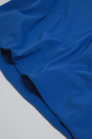 ELWOOD CLOTHING UNISEX OVERSIZED CROP CORE TEE IN VINTAGE COBALT