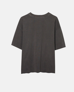 ELWOOD CLOTHING UNISEX OVERSIZED CROP CORE TEE IN VINTAGE GREY