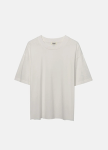 ELWOOD CLOTHING UNISEX OVERSIZED CROP CORE TEE IN VINTAGE WHITE