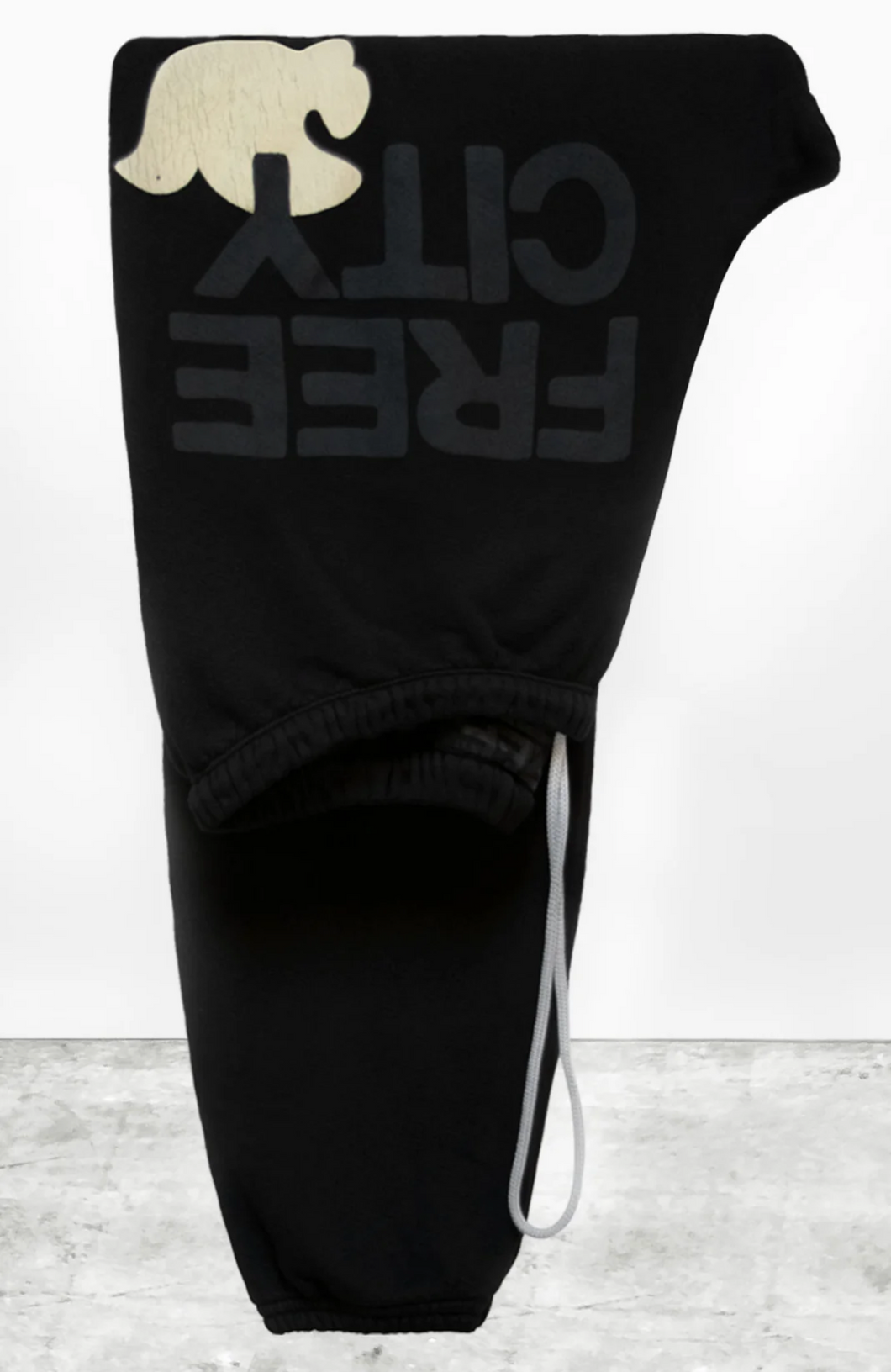 FREE CITY UNISEX LARGE SWEATPANT - BLACKSPACE/CREAM
