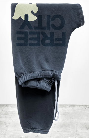 FREE CITY UNISEX LARGE SWEATPANT - MOONSHROOMS
