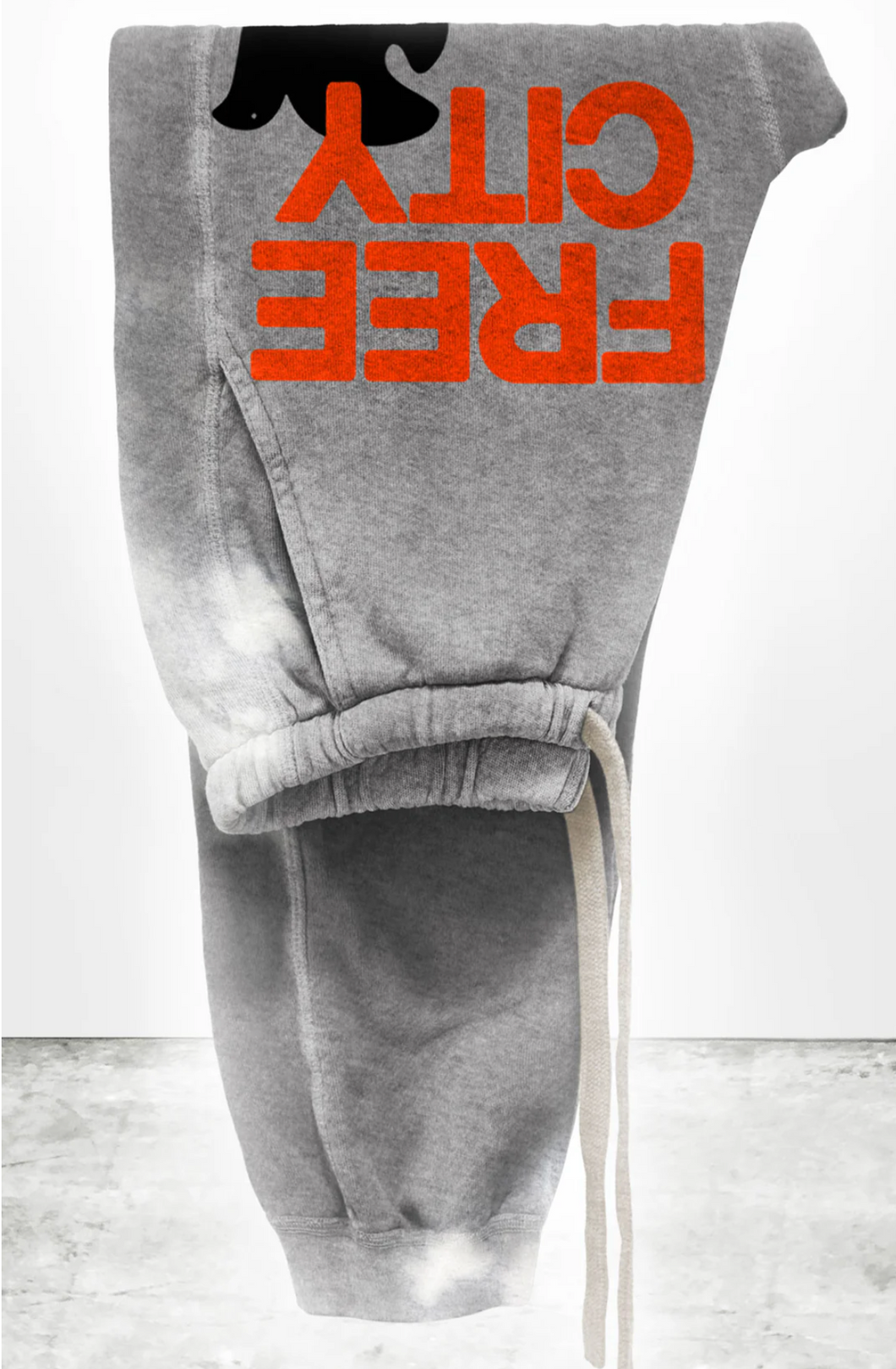 FREE CITY HEATHERBLEACHOUT LARGE pocket sweatpant -HEATHER ELECTRIC