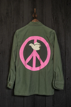 Load image into Gallery viewer, MADE WORN VOTE FOR PEACE ARMY JACKET