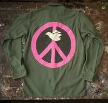 Load image into Gallery viewer, MADE WORN VOTE FOR PEACE ARMY JACKET