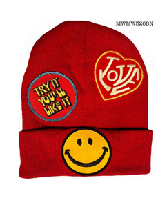 MADEWORN TRY IT BEANIE IN CHERRY