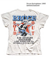 Load image into Gallery viewer, MADEWORN BRUCE SPRINGSTEEN 1985 UNISEX TEE IN VINTAGE WHITE