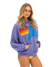 Load image into Gallery viewer, AVIATOR NATION  LOGO STITCH UNISEX PULLOVER RELAXED HOODIE - LAVENDER