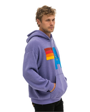 Load image into Gallery viewer, AVIATOR NATION  LOGO STITCH UNISEX PULLOVER RELAXED HOODIE - LAVENDER