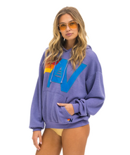Load image into Gallery viewer, AVIATOR NATION  LOGO STITCH UNISEX PULLOVER RELAXED HOODIE - LAVENDER