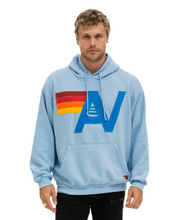 Load image into Gallery viewer, AVIATOR NATION  LOGO STITCH UNISEX PULLOVER RELAXED HOODIE - ICE