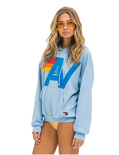 Load image into Gallery viewer, AVIATOR NATION  LOGO STITCH UNISEX PULLOVER RELAXED HOODIE - ICE