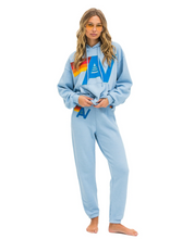 Load image into Gallery viewer, AVIATOR NATION  LOGO STITCH UNISEX PULLOVER RELAXED HOODIE - ICE