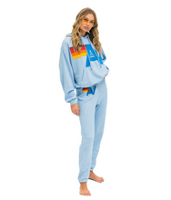 Load image into Gallery viewer, AVIATOR NATION  LOGO STITCH UNISEX PULLOVER RELAXED HOODIE - ICE